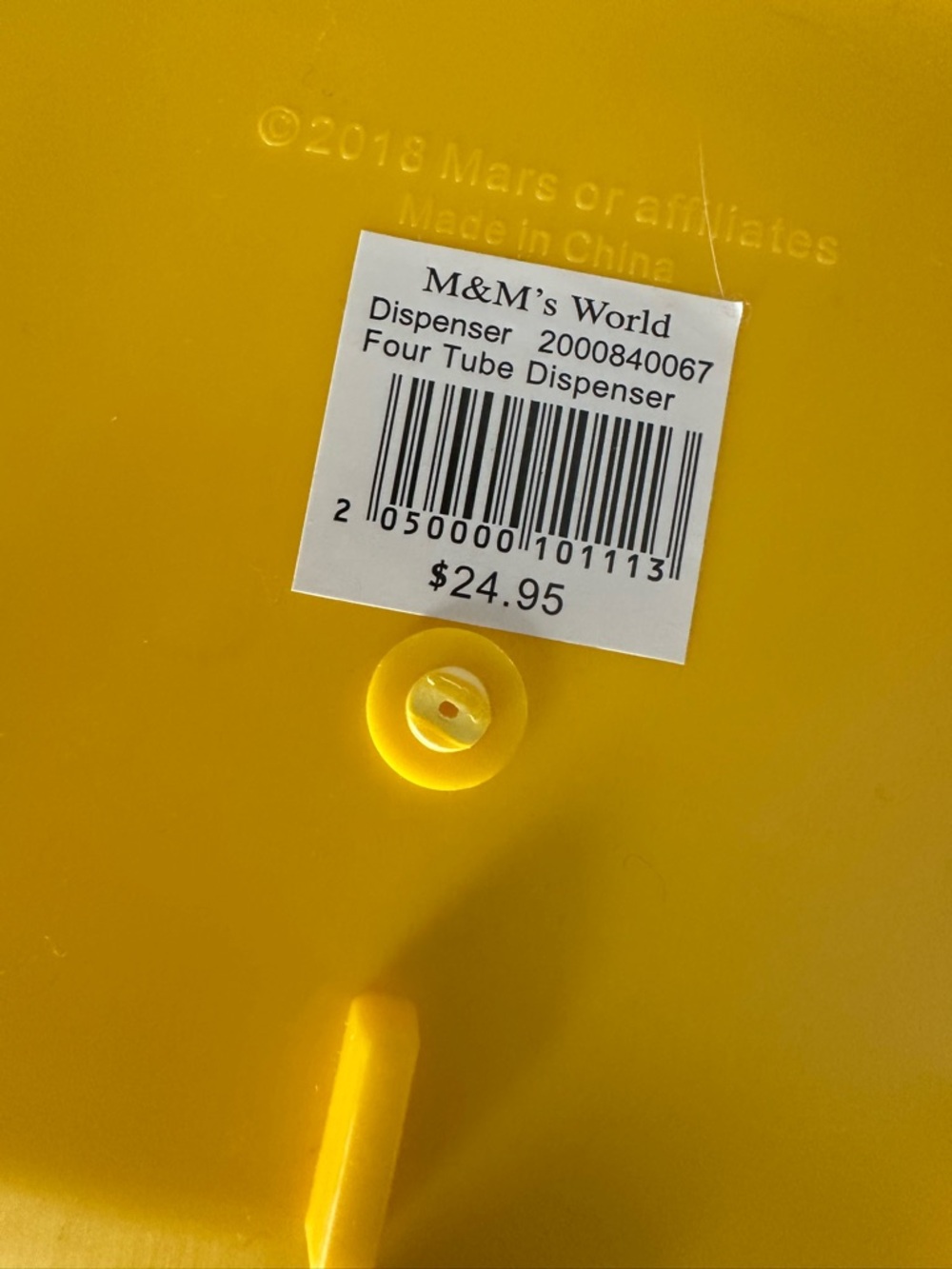 M&M'S Four-Color Candy Dispenser - Red Yellow Green Blue - Picture 4 of 4